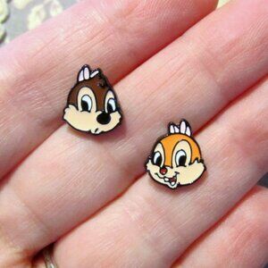 Chip & Dale Earrings Chipmunk~Hypoallergenic